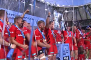 Gallagher Premiership Rugby Champions 2019 Winners Podium