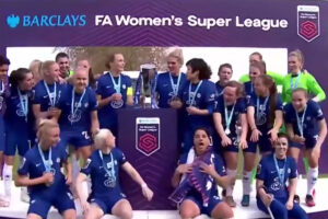 Sports Presentation Stage for Women's Super League Final 2021