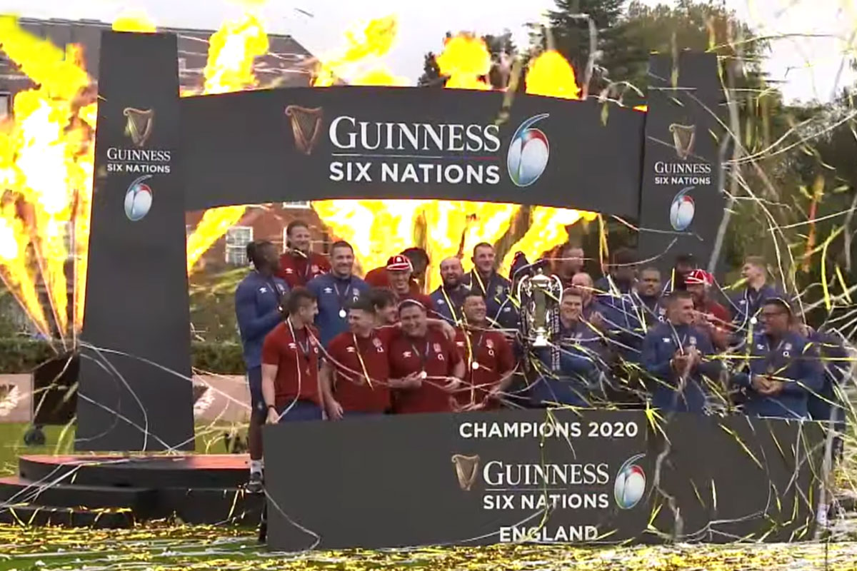 Sports Presentation Stage for Six Nations England Winners 2020