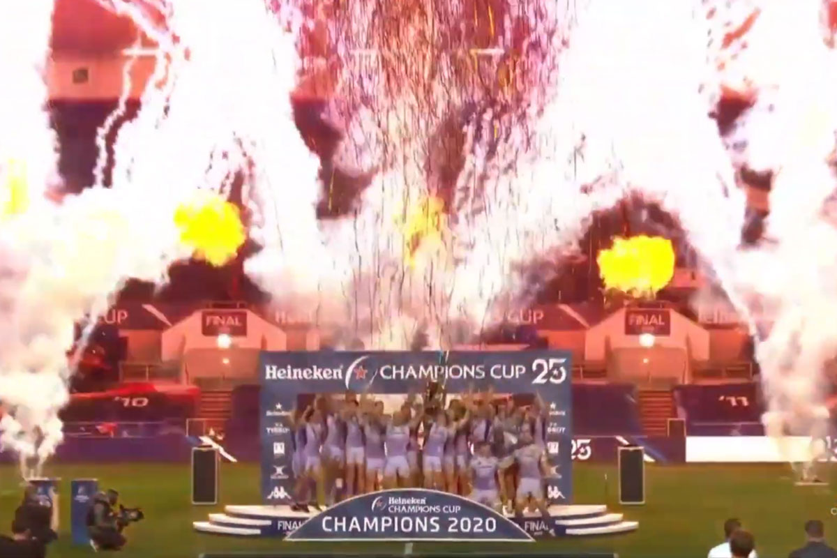 Sports Presentation Stage for Heineken Champions Cup Final 2020