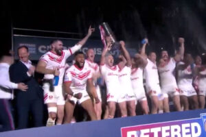 Sports Presentation Stage for Super League Grand Final 2019 Winners