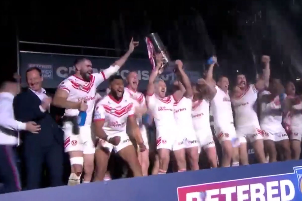 Sports Presentation Stage for Super League Grand Final 2019 Winners